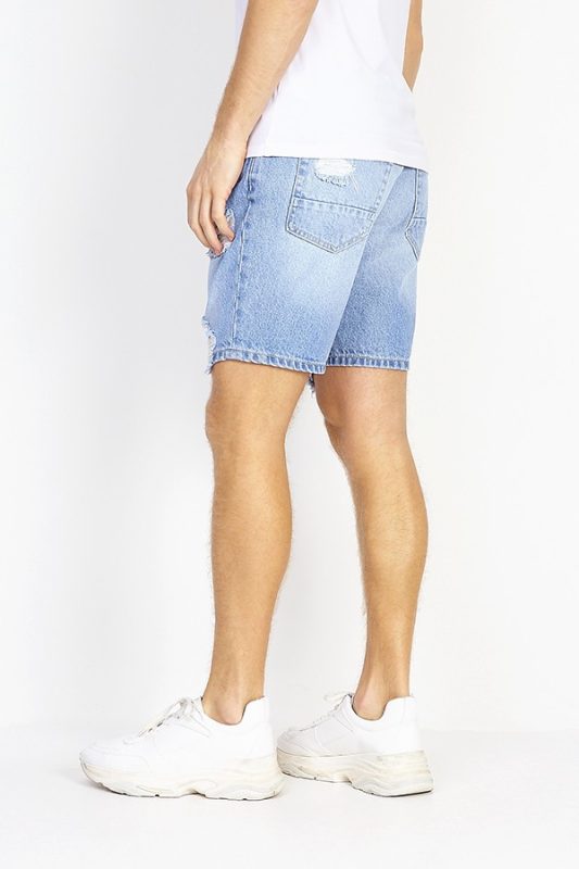 DENIM DISTRESSED SHORTS