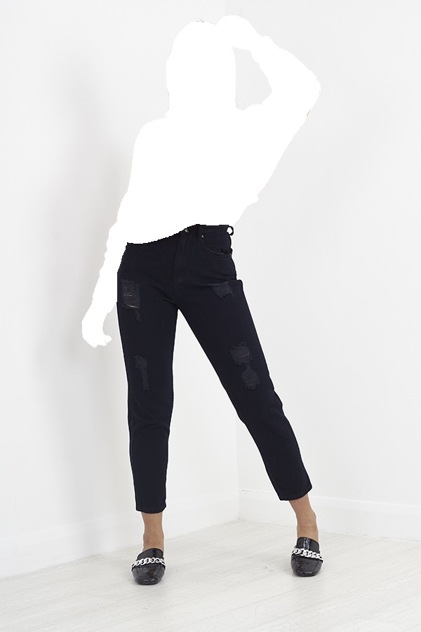 WOMEN DISTRESSED DENIM JEANS - Sattari Garments WOMEN DISTRESSED DENIM JEANS - Sattari Garments